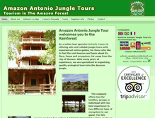 Tablet Screenshot of antonio-jungletours.com
